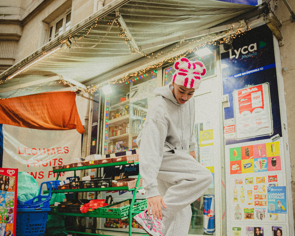WARDA - BONNET EN CROCHET ROSE