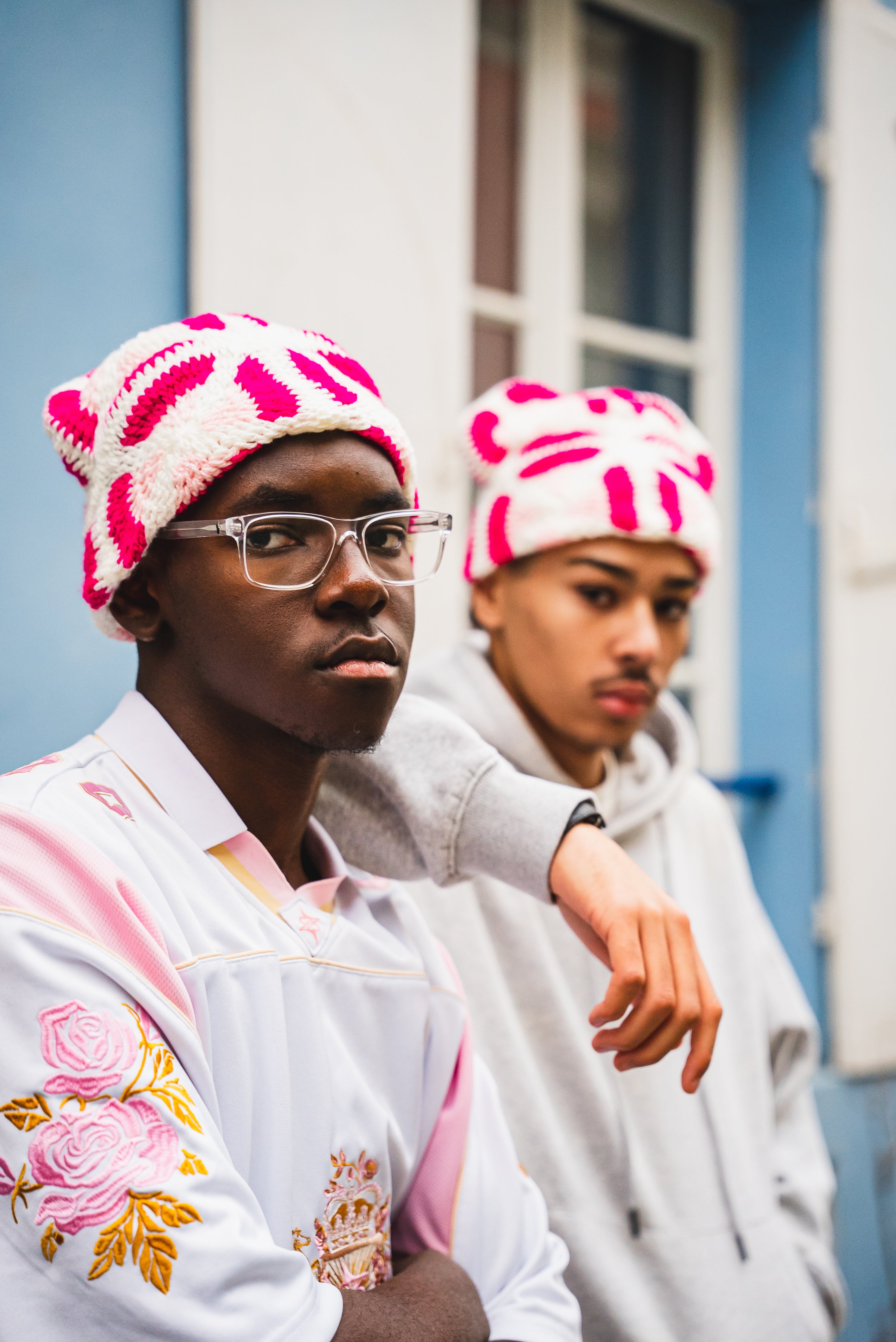 WARDA - BONNET EN CROCHET ROSE