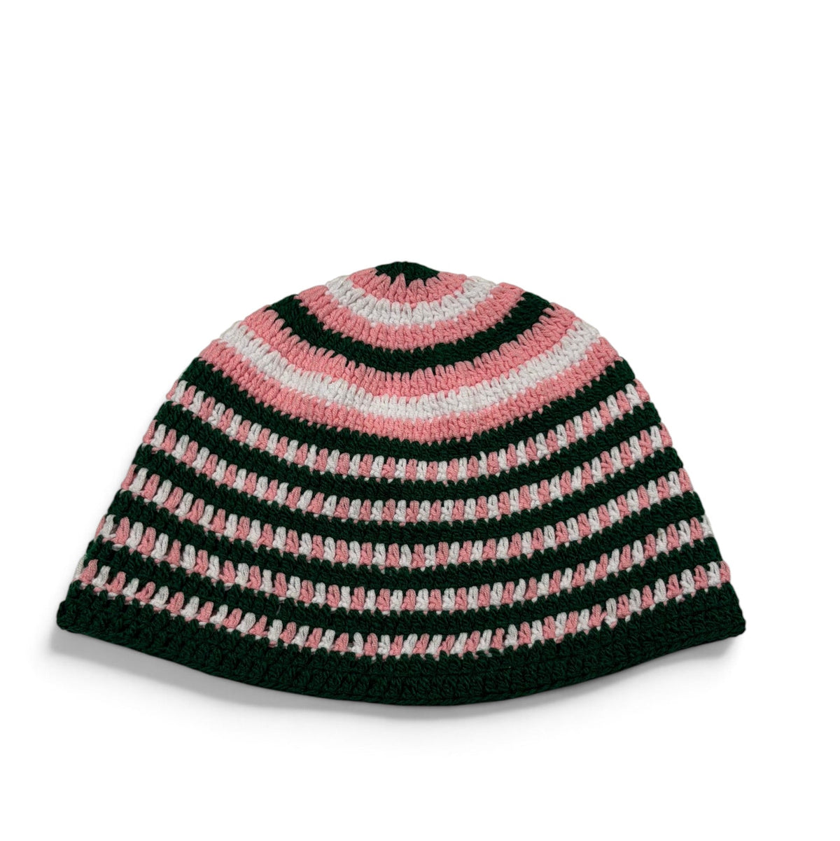 NAWAR - BONNET EN CROCHET CHECHA VERT/ROSE