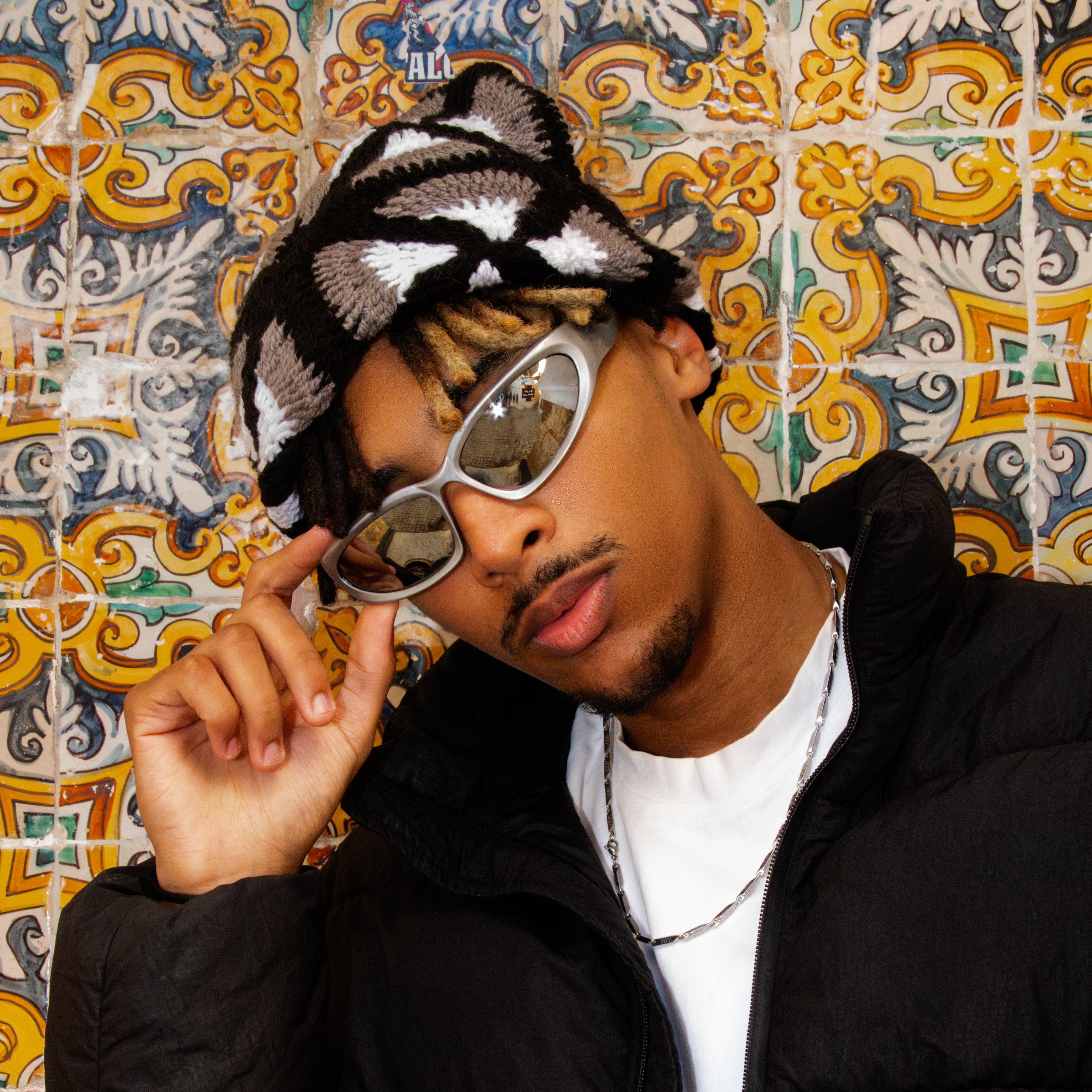 LAYL - BONNET EN CROCHET NOIR