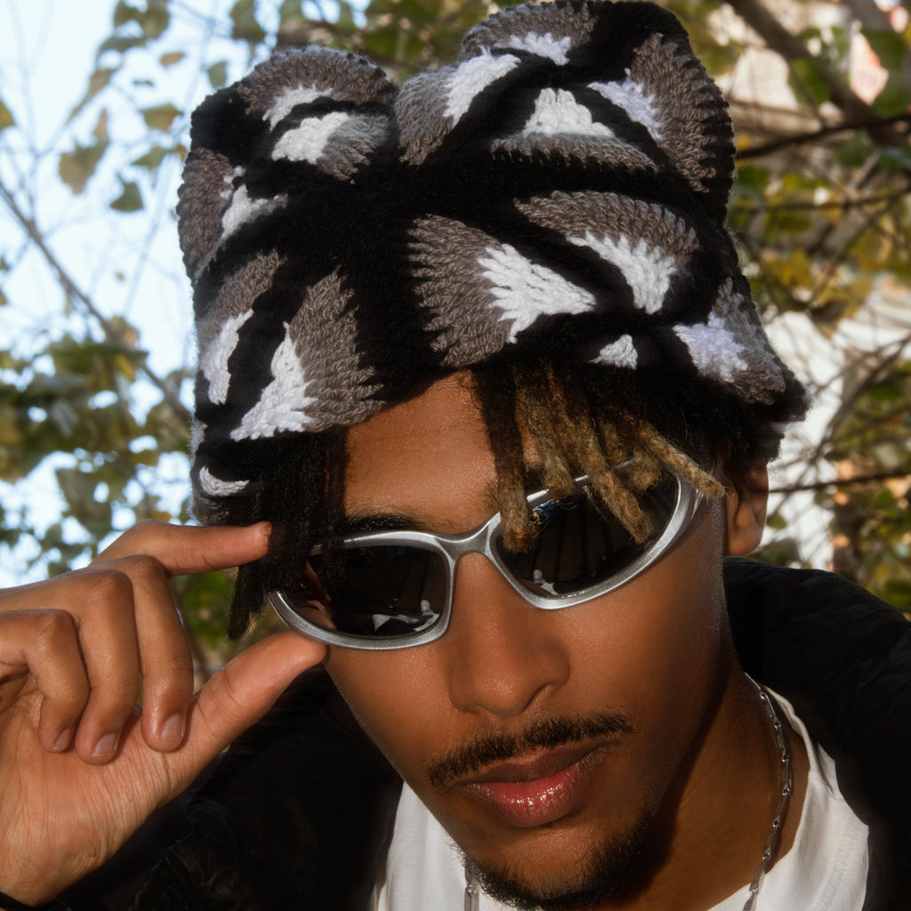 LAYL - BONNET EN CROCHET NOIR