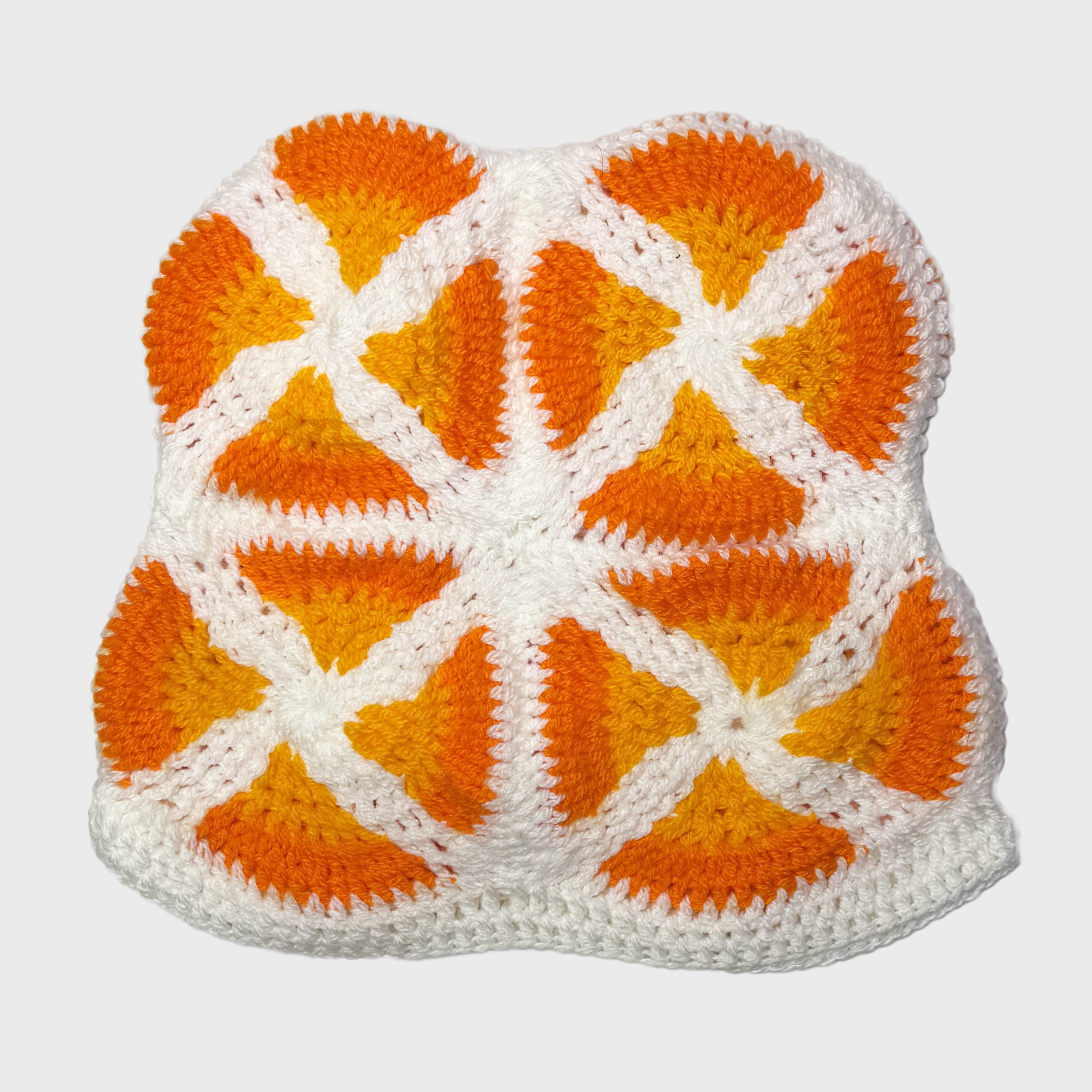 CHEMS - BONNET EN CROCHET ORANGE