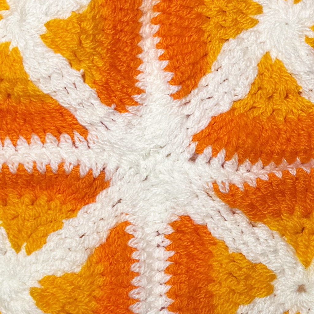 CHEMS - BONNET EN CROCHET ORANGE